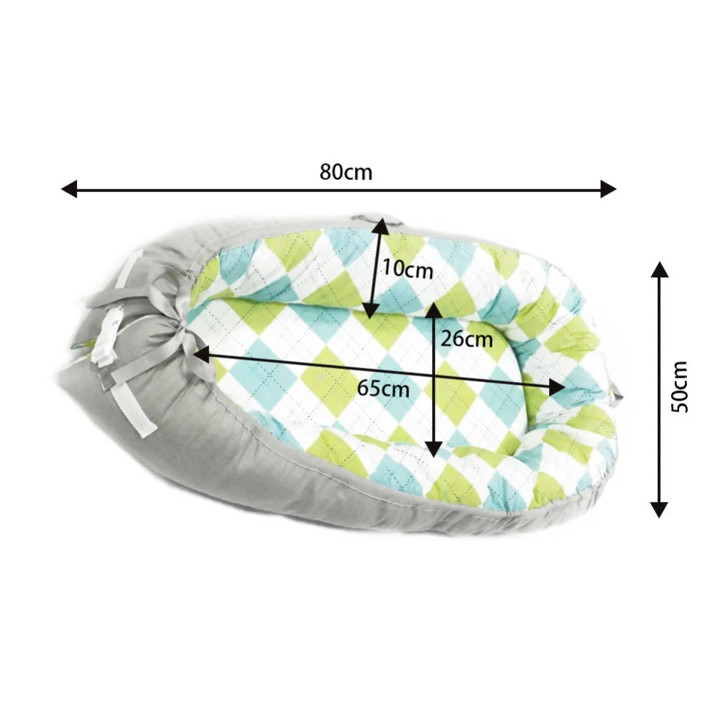 Переносная съемная и моющаяся кроватка для новорожденных, кровать-гнездо для путешествий, детская кроватка из хлопка, новая детская кроватка для путешествий