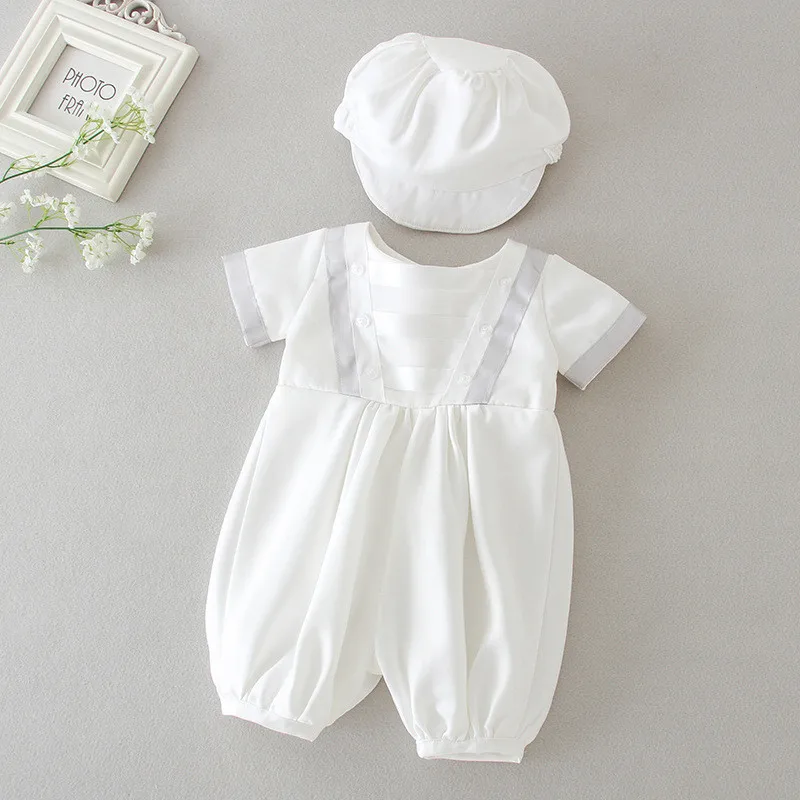 Baby Boy Outfit Hat Clothes Infant Summer Gentleman Romper AliExpress