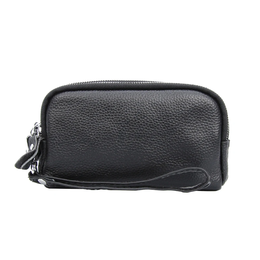 Модная женская 3-слойная сумочка на молнии с рисунком личи для телефона, длинный Браслет, кошелек, портмоне, на молнии, прочная Сумочка с ремешком