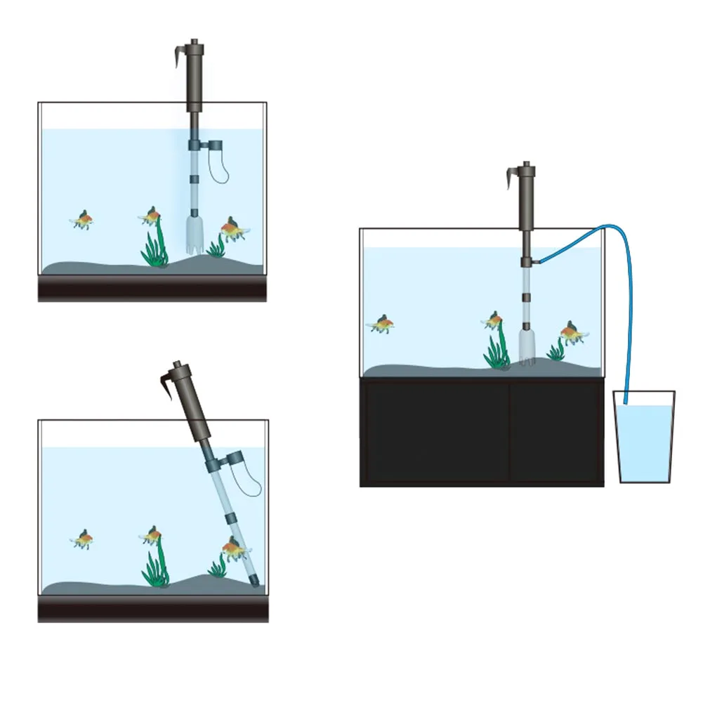 Инструмент промыватель песка насос пластиковый долговечный, автоматический сифон аквариум щебень очиститель Электрический Аквариум вакуумный фильтр для воды с вилкой