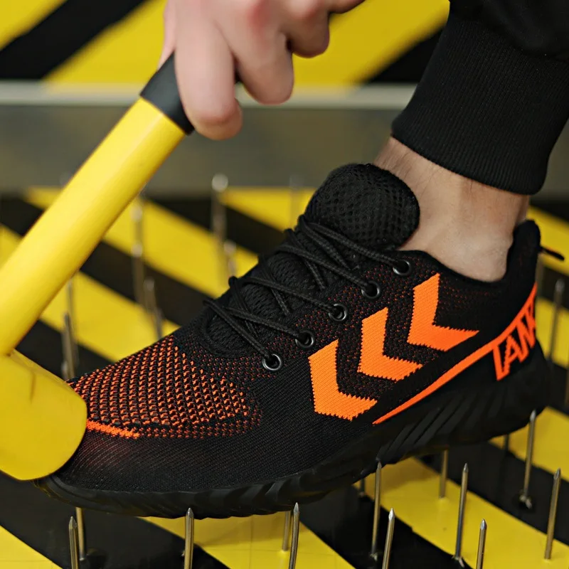 

Women Mens Work Safety Shoes Steel Toe Work Sneakers Anti-smashing and Anti-piercing Work Boots Industrial Construction Boots