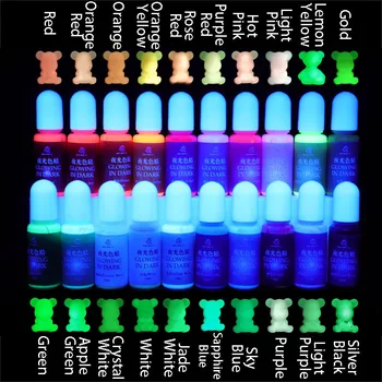 

10-color Luminous Color Set DIY Silicone Mold Coloring Pigment Tool MYDING