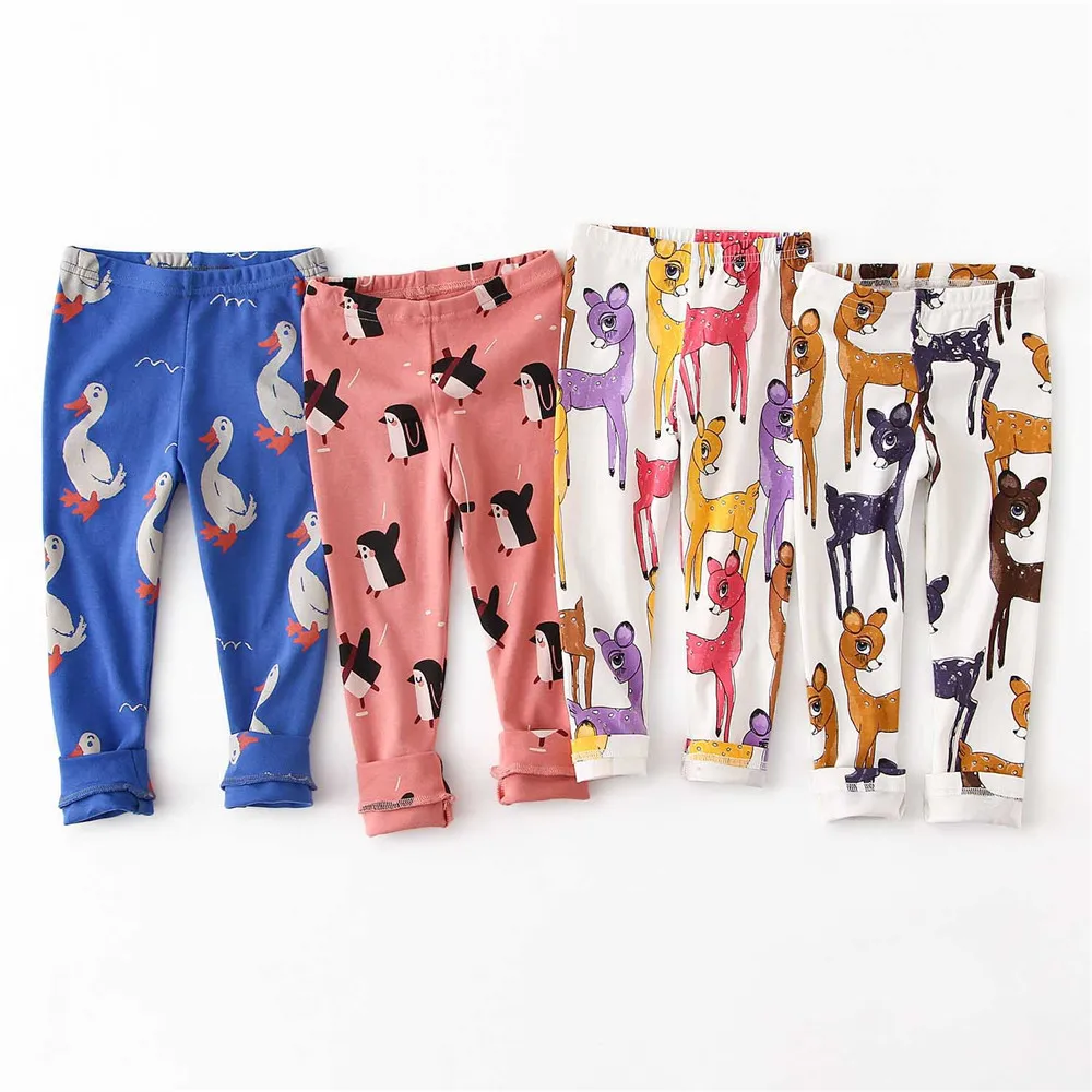 Newborn Pants Leggings Cartoon Animal Pattern Baby leggings Autumn Winter 100% Cotton Soft Girls Pants Baby Boy trousers baby trousers cotton pants baby leggings