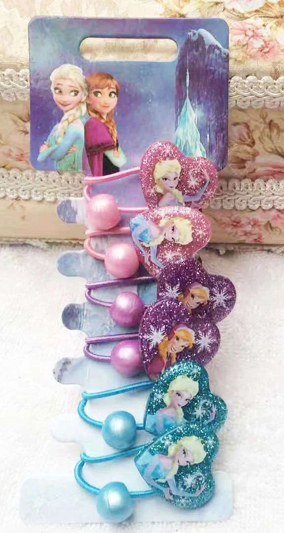 6 шт./компл. лидер продаж зажимы для волос Холодное сердце принцесса Эльзы Детские