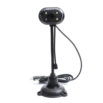 

480P HD USB Webcams with Microphone Desktop HD Web Camera Built-in Night LED Lights For Computer PC Laptop Video Recording/Call