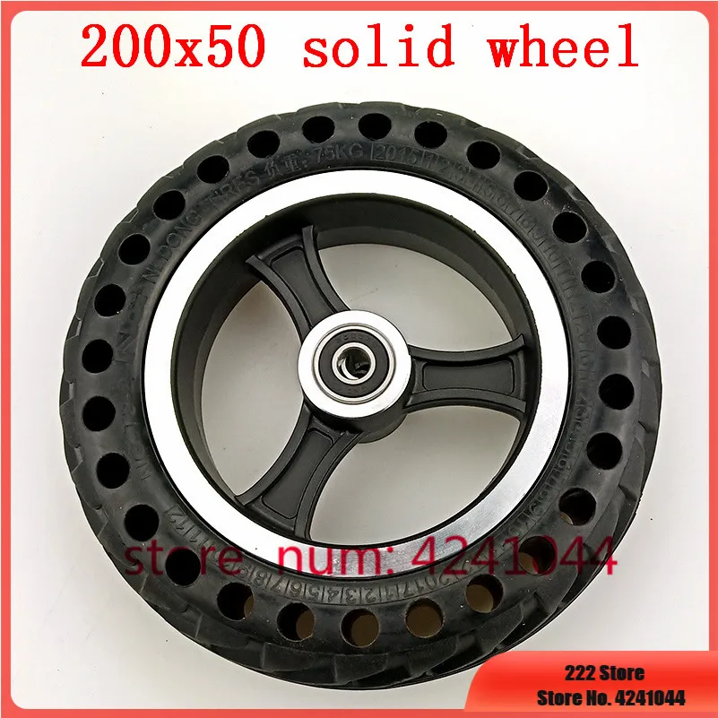 200x50 Explosionproof Electric Bike Scooter Tyres And Wheel Hub 8 Inch