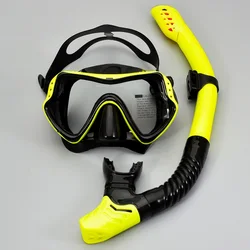 JSJM New Professional Snorkel Diving Mask and Snorkels Goggles Glasses Diving Goggles Swimming Easy Breath Tube Set Snorkel Mask