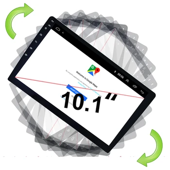 

360-degree Rotating 10.1" Screen Car Audio Universal 1 Din Radio Android 10.0 GPS Navigation Stereo Autoradio Video Head Unit