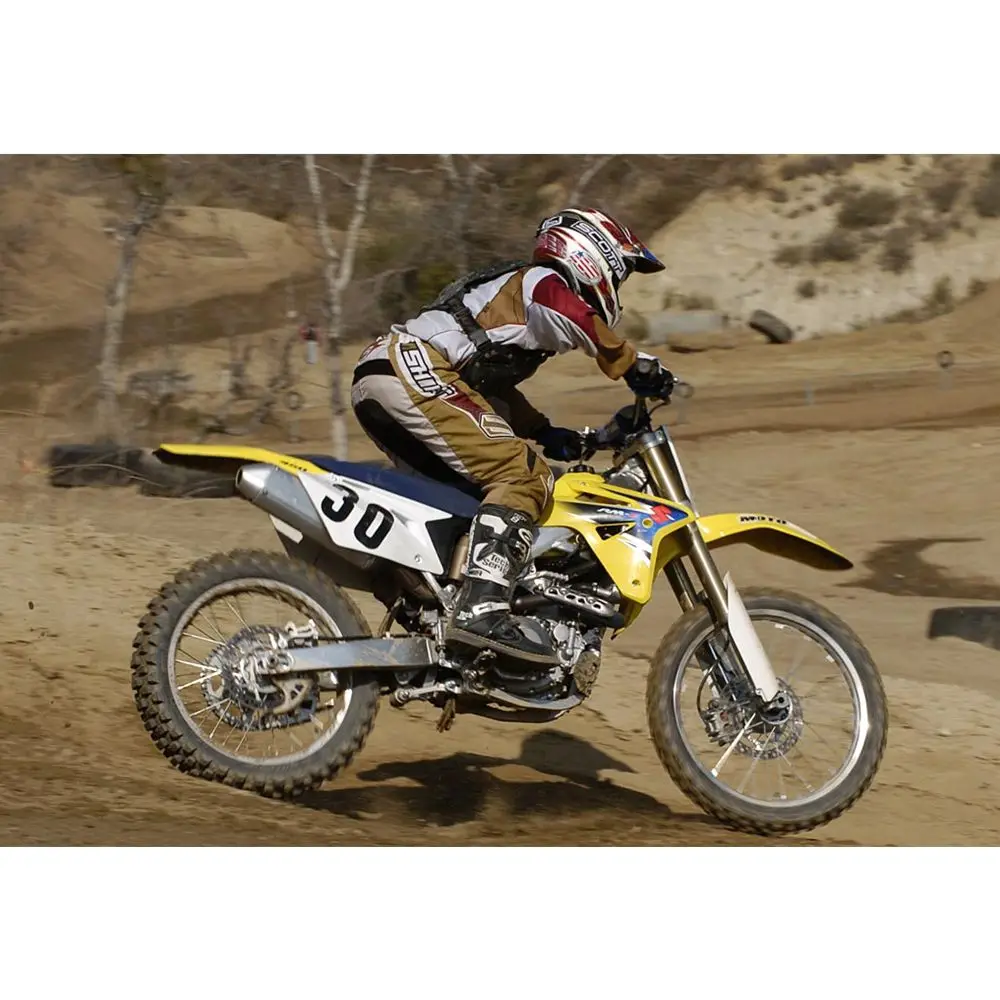 Для SUZUKI RMZ450 2007 полный графика наклейки комплект пользовательских номер имя глянцевые наклейки водонепроницаемый