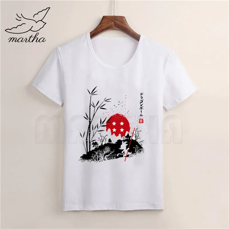 Dargon Ball Yong Goku/белая футболка для маленьких девочек летние повседневные футболки с