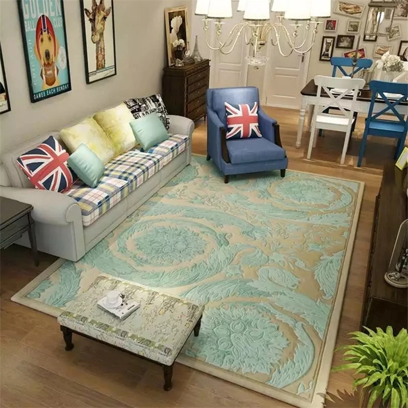 

European and American acrylic hand-carved modern fashion bedroom living room carpet, customizable color / size