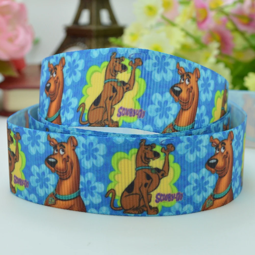 10 Yards 22mm 7/8" cute cartoon Printed grosgrain ribbon hair bow Headwear DIY hair accessories retail B0929