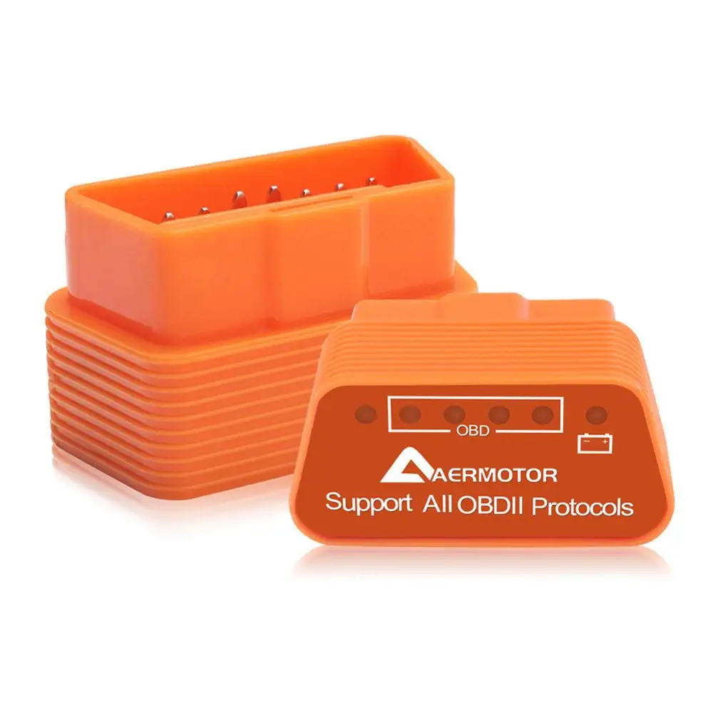 Автомобильный детектор неисправностей Aermotor ELM327 Bluetooth 4,0 подходит для Android и Apple, инструмент для диагностики неисправностей автомобиля