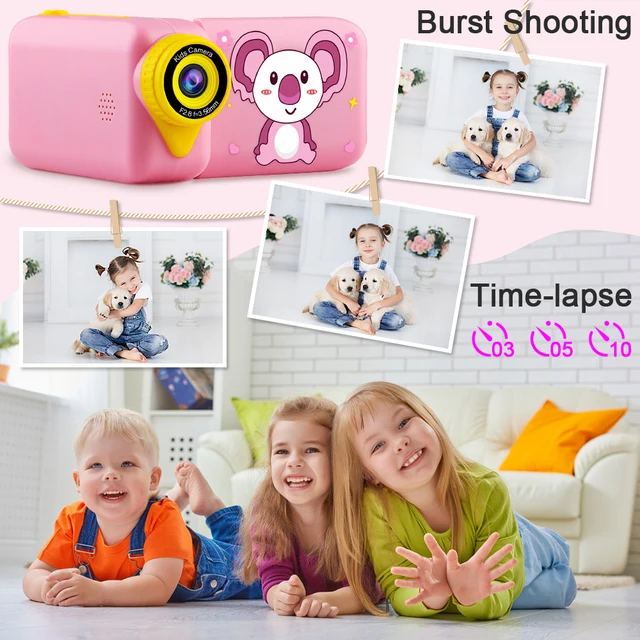 Child Camera Rotatable Digital Photo Camera Kids Camcorder Video Selfie Camera Toys For Children Girls Gift Boys Birthday Gift 5