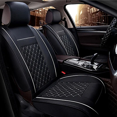 Кожаный чехол для автокресла lexus nx gs300 lx 570 rx330 gs rx rx350 lx470 gx470 ct200h все модели автоаксессуаров чехлы для сидений - Название цвета: Black white