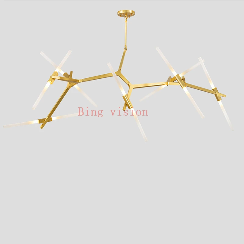 Современный светодиодный светильник-люстра для столовой, гостиной, lustre, салона, модеран, стеклянная люстра, подвесной светильник