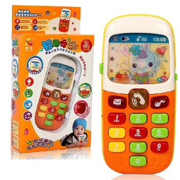 

Cute Electronic Phone for Kids Baby Mobile Elephone Educational Learning Music Machine Games Toys for Child Color Randomly