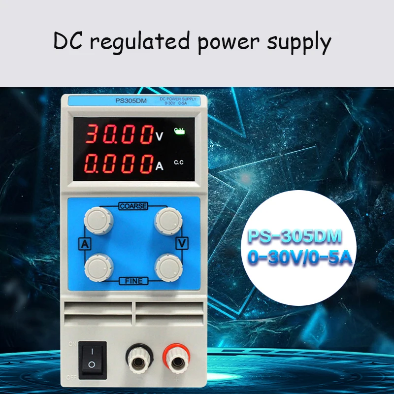 

Guce High Quality DC Power Supply 30V 5A PS305DM 4 digits Switching Power Supply Variable Adjustable laboratory power source