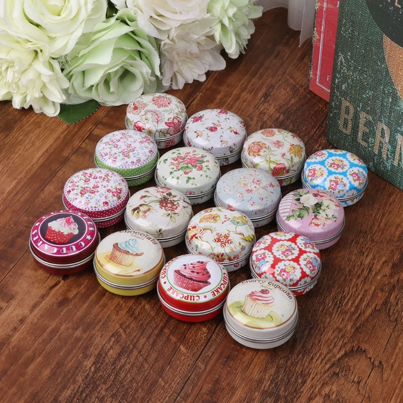 

Elegant Small Tinplate Storage Box Wedding Candy Box Gift Box Jewelry Container X5XC