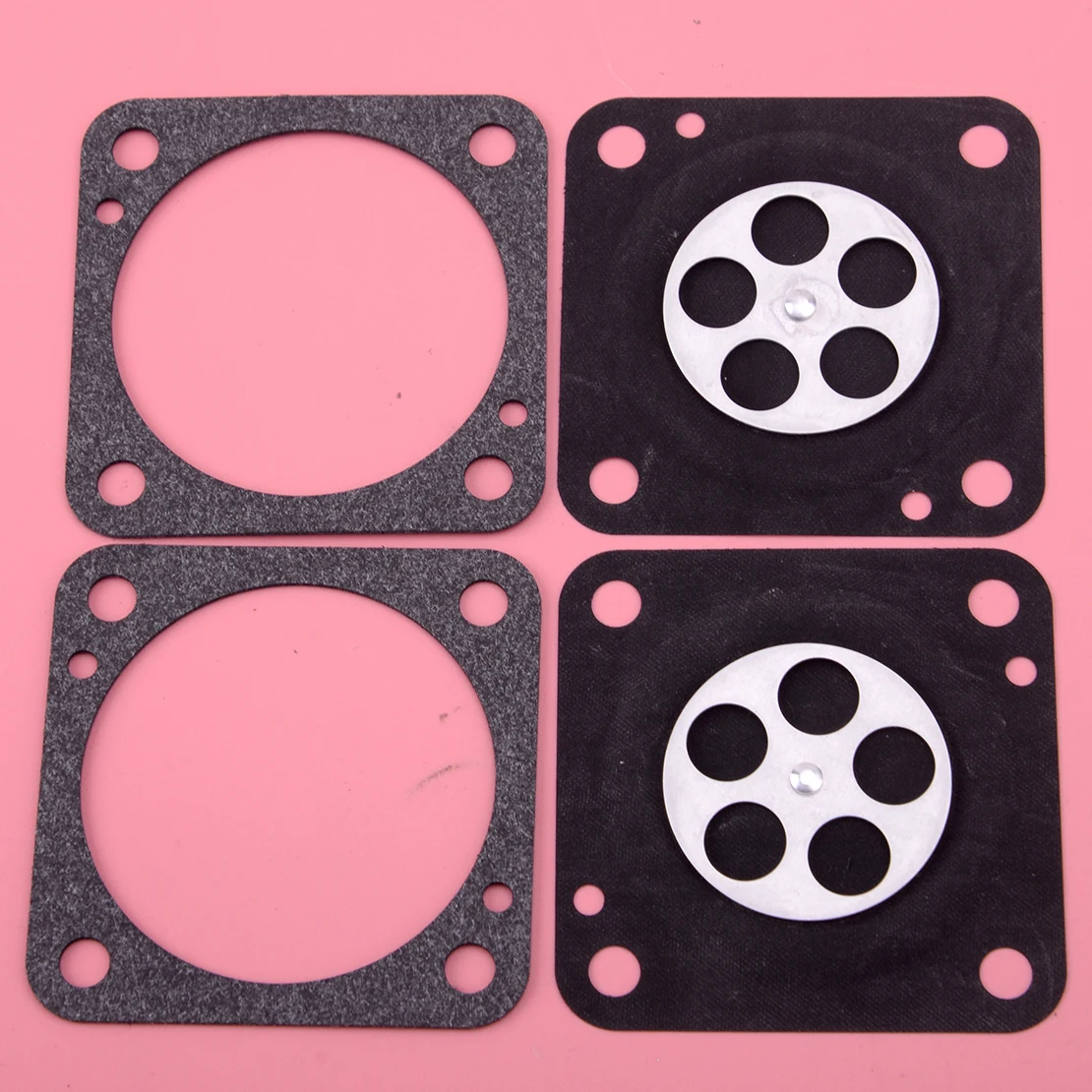 4 Pezzi Di Ricambio Per Guarnizione Carburatore E Kit Diaframma Adatto Per Bing 33 Carb Montato Su Wacker Bs45Y Bs52Y Bs65Y