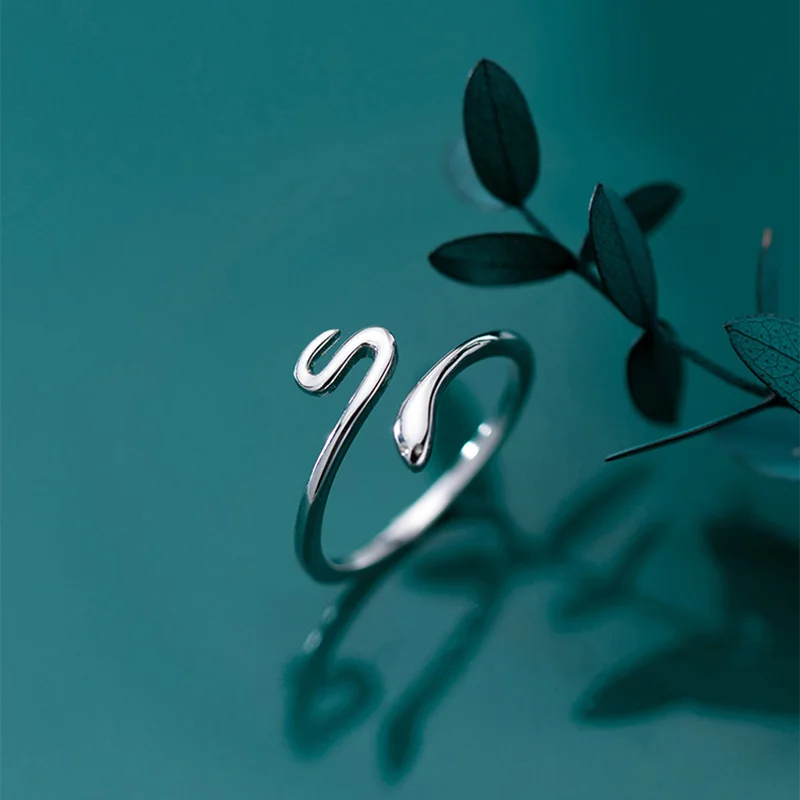 Charm Snake Finger Ring For Women Men Vintage Boho Knuckle Party Rings Punk Jewelry Girls Gift Women Opening Snake Cocktail Ring - Image 2