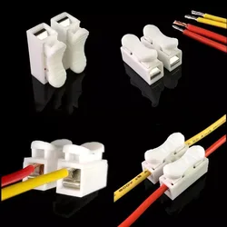 30pesCH2 connector 2-pin cable terminal 20*17.5*13.5mm LED light wire connector,  and safe to splice into