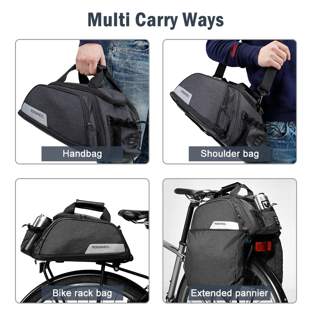 

Bike Rack Bag Waterproof Cycling Rear Seat Bag For Bicycle Bike Trunk Cargo Pack Road Bike Carrier Bag Accessories For Bicycle