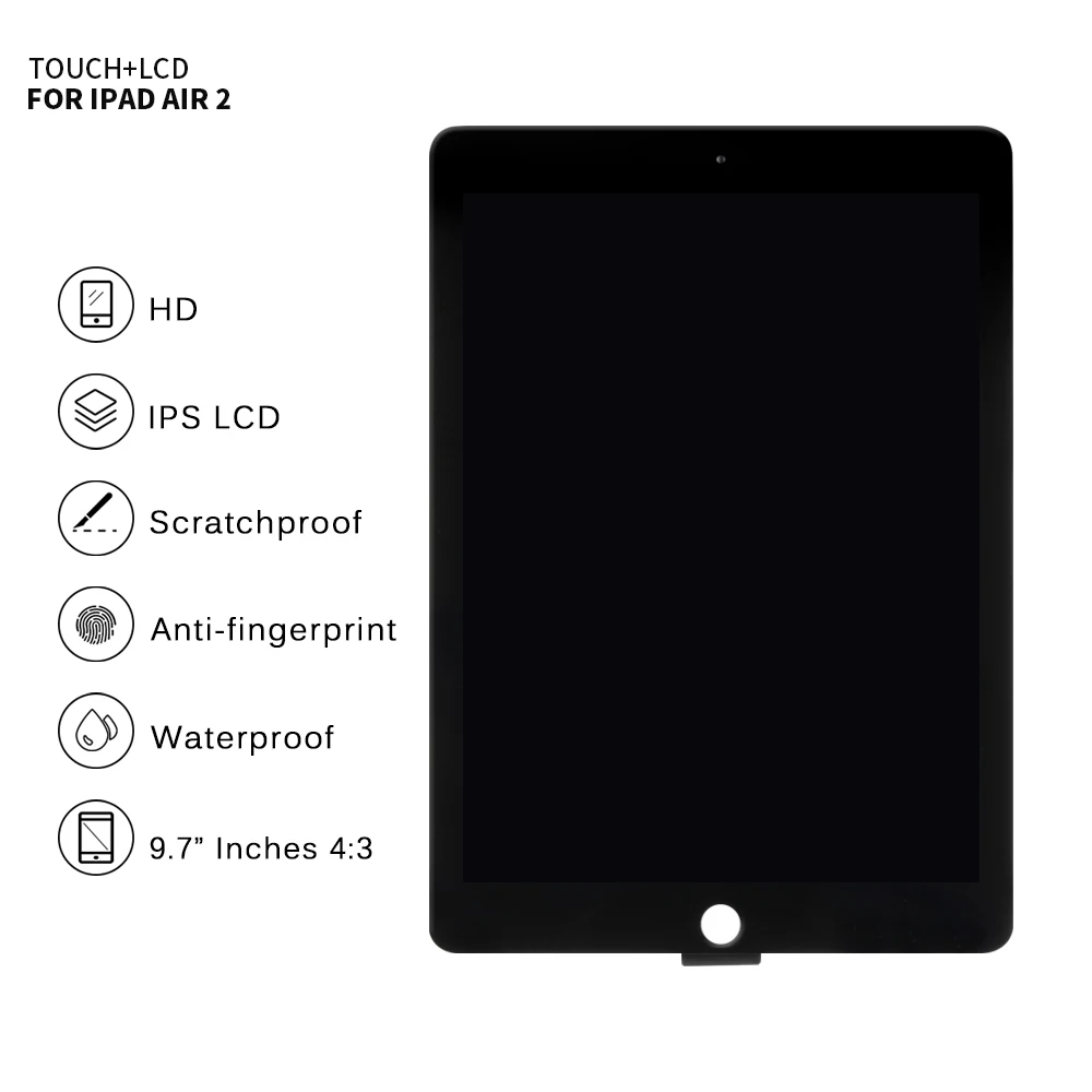Preise Für iPad Air 2 LCD A1567 Display Touchscreen A1566 Ersatz Für iPad 6 Air 2 LCD Digitizer Matrix Bildschirm montage Air2 Teile