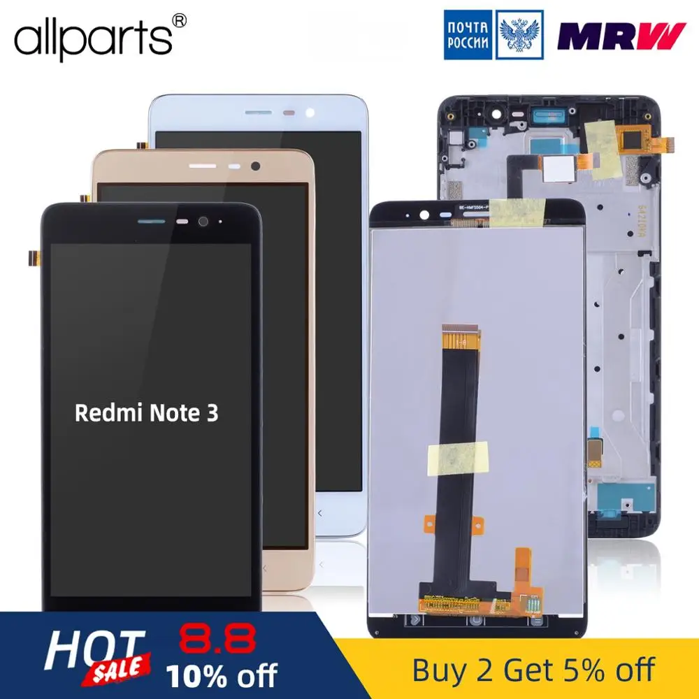 

Original Display for XIAOMI Redmi Note 3 LCD Touch Screen with Frame Digitizer for XIAOMI Redmi Note 3 Pro Prime LCD Display