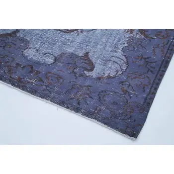 

161x267 Cm Blue Handmade Over Dyed Rug-5x9 Ft