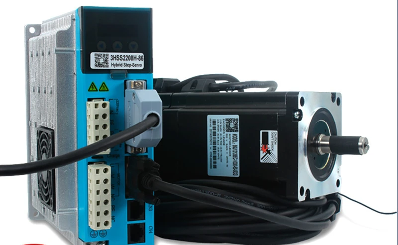 3상 NEMA34 8NM 86 폐쇄 루프 스테퍼 모터 하이브리드 서보 디스플레이 패널 드라이버 CNC 키트 JMC 86J12126EC-1000+3HSS2208H