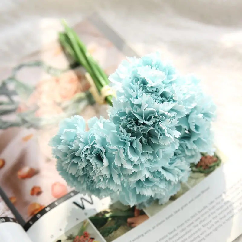 OLLYMURS Wedding Flowers Bridal Bouquets of Carnations Height 7.87inch Length 3.93inch Weight 0.05kg Wedding Accessories