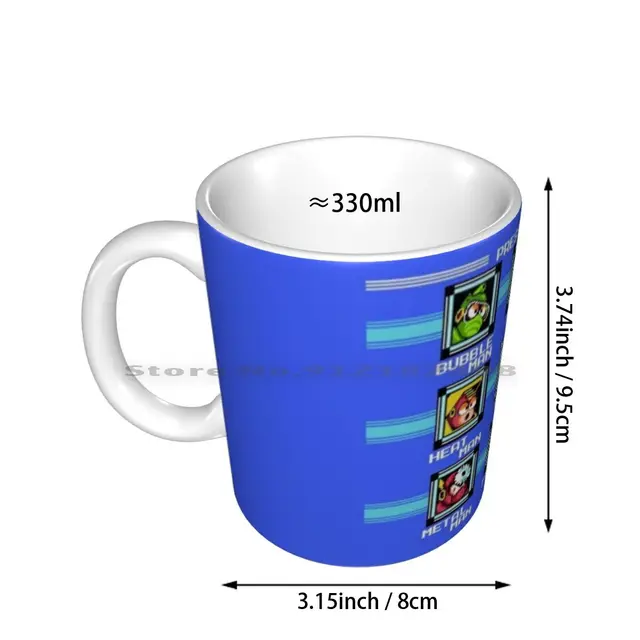 Mega Man 2 Ceramic Mugs: A Nostalgic Delight for Retro Gaming Enthusiasts