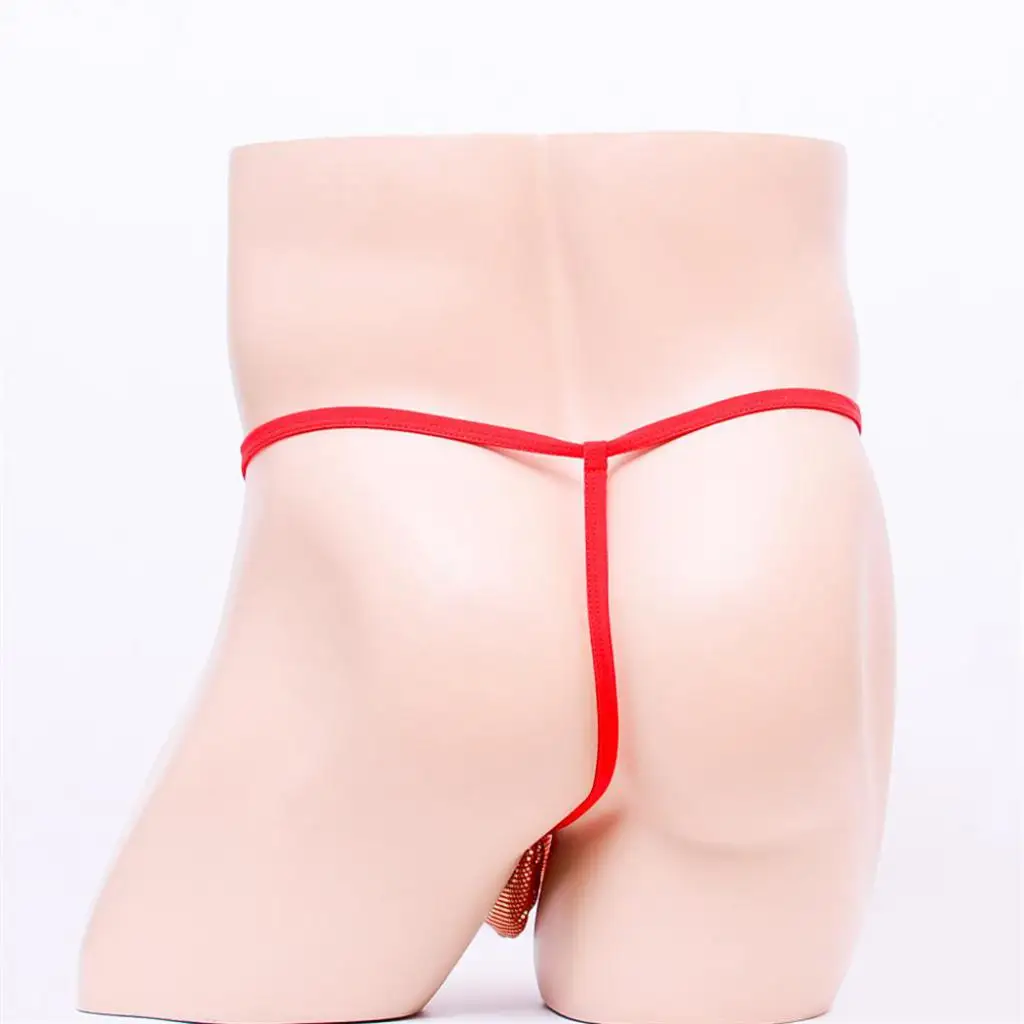 Mens Sexy Stretchy See-through Pouch G-string Thong Briefs Underwear Exotic Gay Briefs For Sex