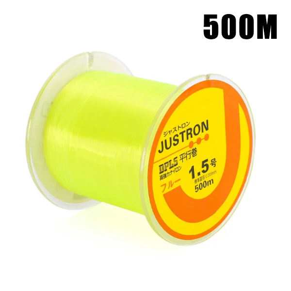Yellow 500M Новая низкая цена, 500 м сильный качество нейлон Рыбалка леска 2LB 4LB 6LB 8LB 10LB 12LB 16LB 20LB 25LB 30LB 35LB - Цвет: Yellow 500M