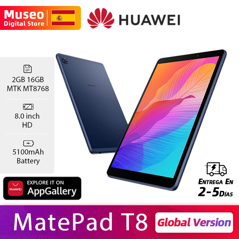 Смартфон HUAWEI MatePad T 8 T8 8-ядерный процессор MT8768 2 + 16 ГБ дюймов HD Мп 5100 мА · ч Android 10 |