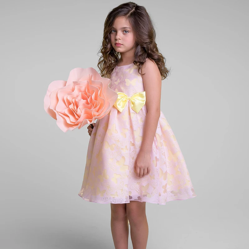 Платье для маленьких девочек от 4 до 10 лет элегантное платье принцессы вечерние платья на год, детские платья для девочек, свадебное платье Детская официальная одежда