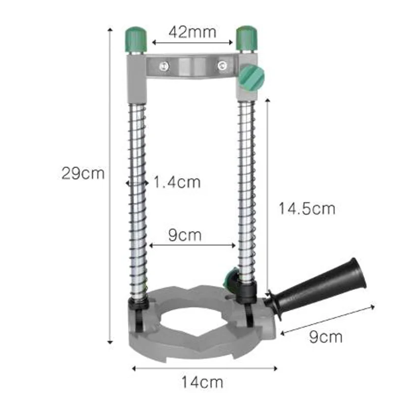 

Electric Drill Holder Guide Stand Adjustable Angle Precision Hole Drilling Clamp