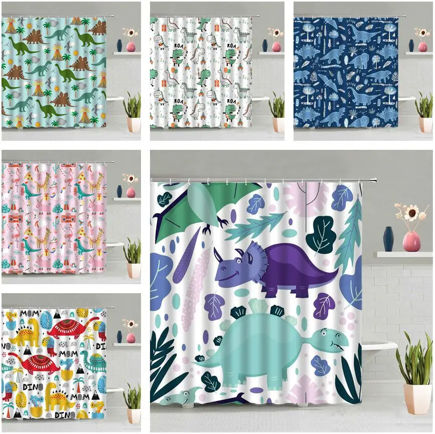 Куртка с принтом &quotдинозавр&quot Детская душевая занавеска Милая зимняя одежда