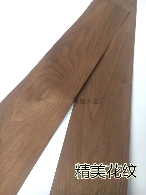 

L:2.5Meters Width:200mm Thickness:0.5mm Thick Natural Black Walnut Pattern Wood Veneer