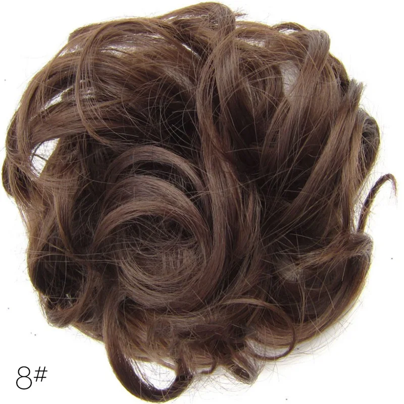 Женские высокотемпературные эластичные волнистые кудрявые синтетические шиньоны, аксессуары для волос для женщин и девушек