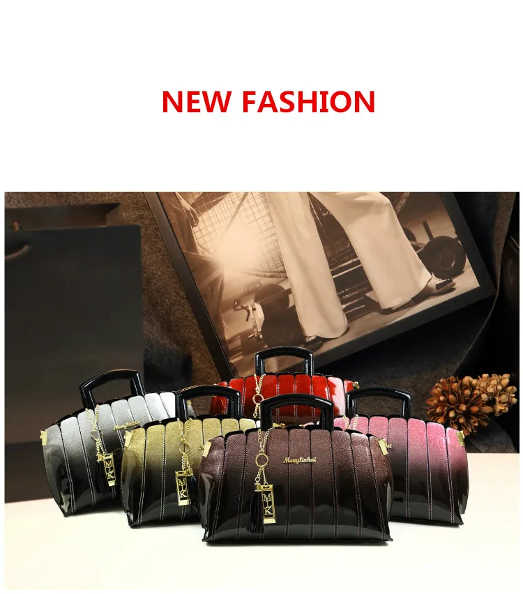 ICEV Новая роскошная женская кожаная сумка, высокое качество, лакированная кожа, сумки-мессенджеры, пэчворк, на плечо, оболочка, клатч, деловая сумка