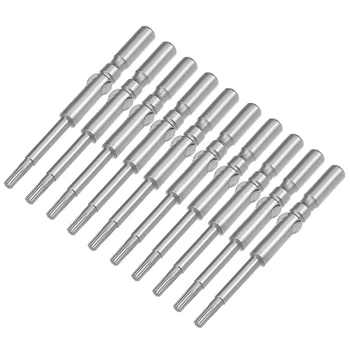 

uxcell 10 Pcs 60mm Long 5mm Dia Round Shank T9 Magnetic Torx Screwdriver Bits S2 High Alloy Steel
