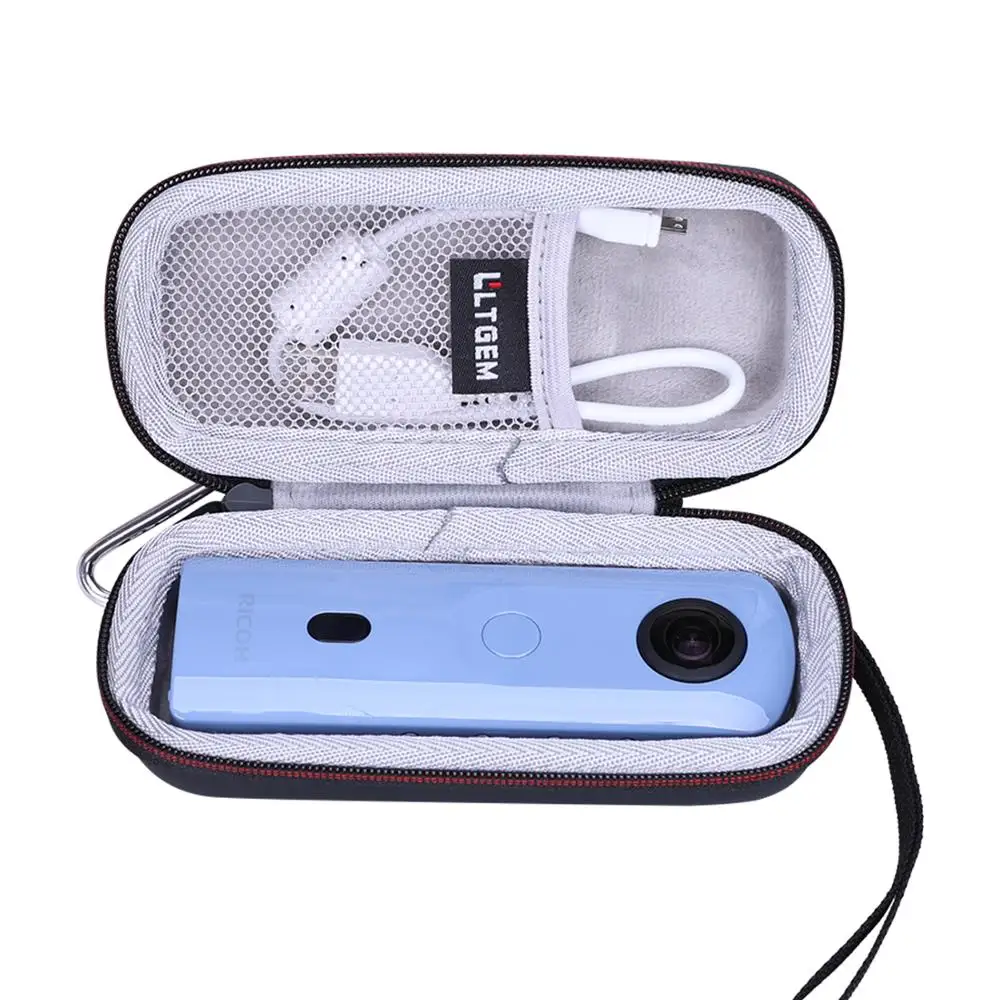 LTGEM водонепроницаемый жесткий чехол EVA для RICOH Theta SC2 Blue 360 ℃ камера 4K