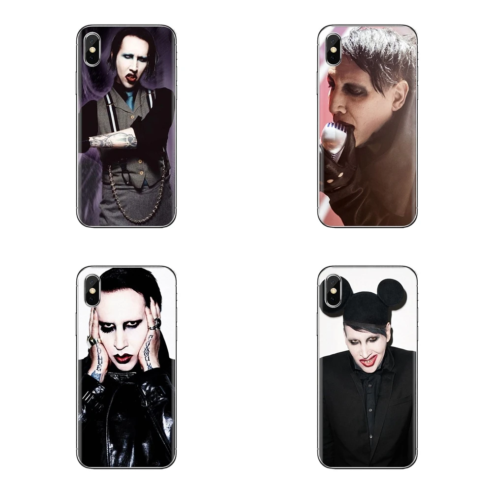 Мягкие прозрачные чехлы в виде ракушки Marilyn manson Art для Xiaomi Redmi 4 3 3S Pro mi 4i 4C 5 5s Max Note 2 |
