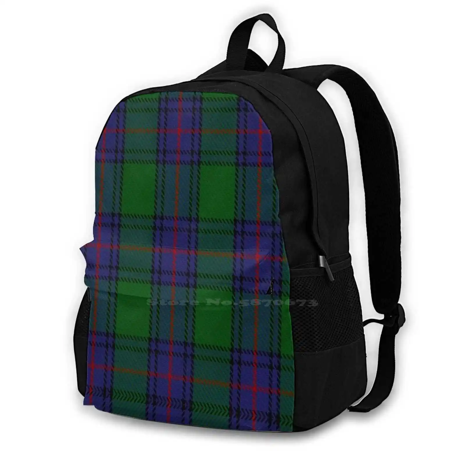 00035 Shaw Clan Tartan School Bag Zaino Di Grande Capacità Laptop 15 Pollici Scozia Scozzese Tartan Heritage Luck Kilt Wedding