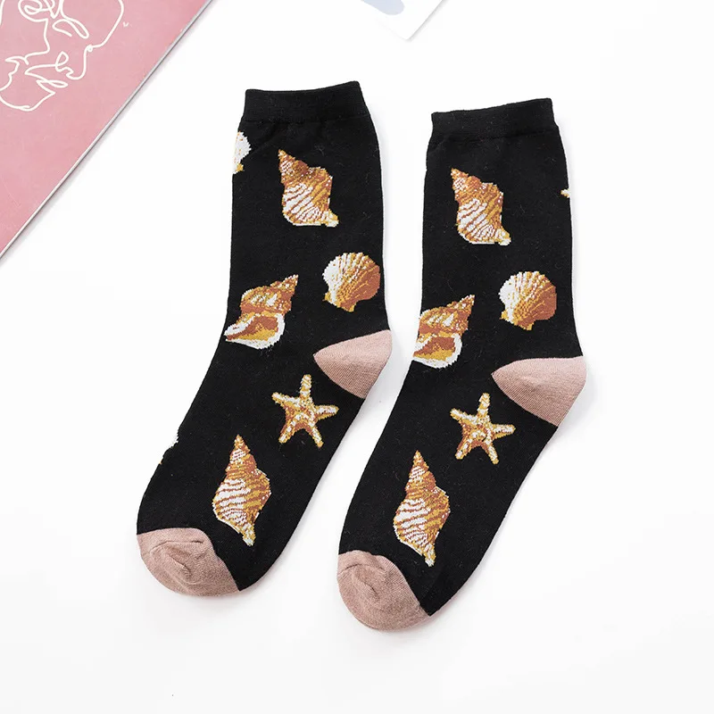Jeseca/милые женские носки с принтом животных из мультфильма, осенне-зимние модные женские винтажные уличные носки Harajuku, рождественские носки, подарки - Цвет: 2