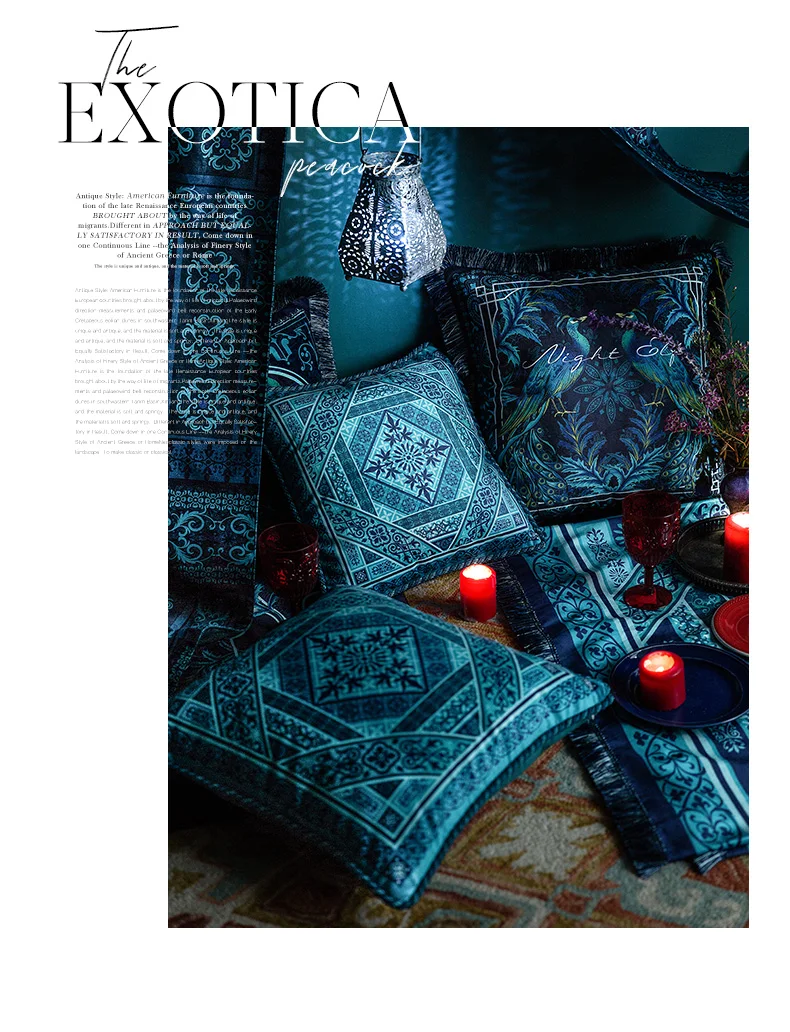 Европейская классическая Удобная Бархатная подушка с кисточками, наволочка домашняя декоративная подушка для дивана для гостиной