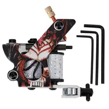 2Type Profession Alloy 10 Warps Coil Skeleton Pattern Tattoo Machine Rotary Liner Shader Permanent Makeup Tatoo Gun Microblading