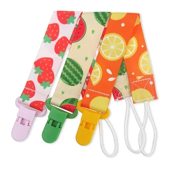 

3pcs/Lot Children Pacifier Clips Soother Holder Cute Printed Baby Pacifier Clip Pacifier Chain Dummy Clip Nipple Holder